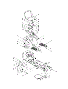 Seat Section parts for Troy-Bilt Front-Engine Lawn Tractor 13AY609H063 from AppliancePartsPros.com