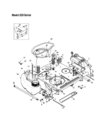 Frame / Fuel Tank / Engine Duct parts for Mtd Rear-Engine Riding Mower 13B-325-401 from AppliancePartsPros.com