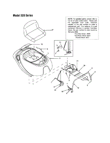 Seat / Hood parts for Mtd Rear-Engine Riding Mower 13B-325-401 from AppliancePartsPros.com
