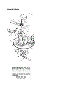Spindle / Deck parts for Mtd Rear-Engine Riding Mower 13B-325-401 from AppliancePartsPros.com
