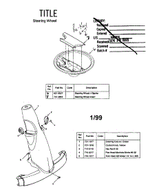 Steering Wheel parts for Mtd Rear-Engine Riding Mower 13B-325-401 from AppliancePartsPros.com