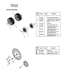 Wheel Assembly parts for Mtd Rear-Engine Riding Mower 13B-325-401 from AppliancePartsPros.com
