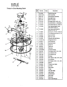 Three-In-One Mowing Deck parts for Mtd Rear-Engine Riding Mower 13B-325-401 from AppliancePartsPros.com
