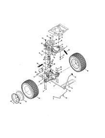 Tranmission / Wheels parts for Mtd Rear-Engine Riding Mower 13B226JD099 from AppliancePartsPros.com