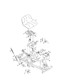 Seat / Battery parts for Mtd Rear-Engine Riding Mower 13B226JD099 from AppliancePartsPros.com
