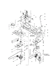 Power Take-Off System parts for Troy-Bilt Front-Engine Lawn Tractor 13BD609G063 from AppliancePartsPros.com