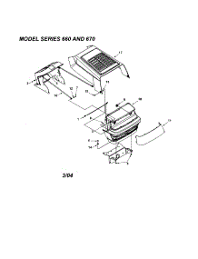 Hood / Grille - Series 660 And 670 parts for Mtd Front-Engine Lawn Tractor 13BF675G062 from AppliancePartsPros.com