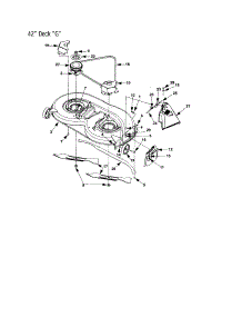 42" Deck "G" parts for Mtd Front-Engine Lawn Tractor 13BF675G062 from AppliancePartsPros.com