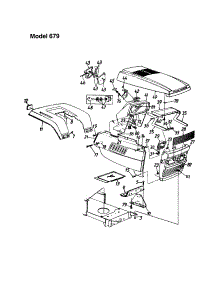 Hood - Model 679 parts for Mtd Front-Engine Lawn Tractor 13BH670F062 from AppliancePartsPros.com
