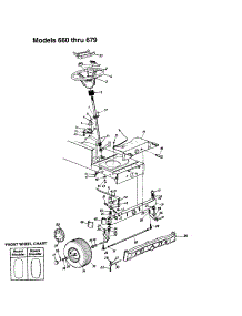 Steering parts for Mtd Front-Engine Lawn Tractor 13BH670F062 from AppliancePartsPros.com