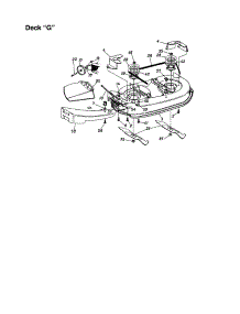 42" Deck "G" parts for Mtd Front-Engine Lawn Tractor 13BH670F062 from AppliancePartsPros.com