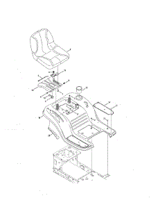 Seat / Fender parts for Mtd Front-Engine Lawn Tractor 13BL78ST099 from AppliancePartsPros.com