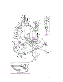 Mower Deck / Spindle Pulley parts for Mtd Front-Engine Lawn Tractor 13BL78ST099 from AppliancePartsPros.com