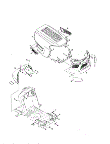 Hood / Grill parts for Mtd Front-Engine Lawn Tractor 13BL78XT299 from AppliancePartsPros.com