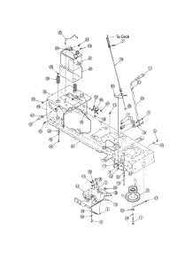 Frame / Battery parts for Mtd Front-Engine Lawn Tractor 13BP605H755 from AppliancePartsPros.com