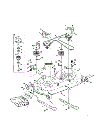 Mower Deck / Pulley Spindle parts for Mtd Riding Mower & Tractor 13BQA1ZT099 from AppliancePartsPros.com
