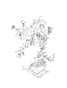 Fuel Tank / Dash Panel parts for Mtd Riding Mower & Tractor 13BQA1ZT299 from AppliancePartsPros.com