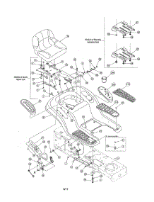 Seat / Fender parts for Mtd Front-Engine Lawn Tractor 13BX605G755 from AppliancePartsPros.com