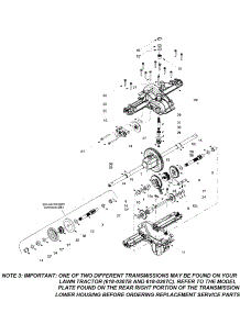 Single Speed Transmission parts for Troy-Bilt Front-Engine Lawn Tractor 13BX609G063 from AppliancePartsPros.com