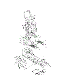 Seat / Fender parts for Troy-Bilt Front-Engine Lawn Tractor 13CU609H063 from AppliancePartsPros.com