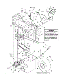 Transmission parts for Mtd Front-Engine Lawn Tractor 13RN771H729 from AppliancePartsPros.com