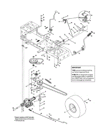 Drive parts for Mtd Front-Engine Lawn Tractor 13RN772G229 from AppliancePartsPros.com