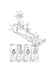 Frame / Battery / Pto parts for Cub Cadet Front-Engine Lawn Tractor 13RP91AP056 from AppliancePartsPros.com