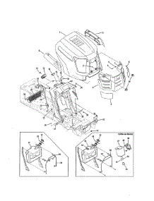 Hood / Dash parts for Cub Cadet Front-Engine Lawn Tractor 13RX90AR256 from AppliancePartsPros.com