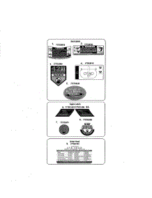 Decals parts for Cub Cadet Front-Engine Lawn Tractor 13RX90AR256 from AppliancePartsPros.com