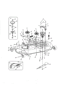 46" Mowing Deck (Ltx1046) parts for Cub Cadet Front-Engine Lawn Tractor 13RX91AT056 from AppliancePartsPros.com