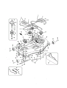 50" Mowing Deck parts for Cub Cadet Front-Engine Lawn Tractor 13RX91AT056 from AppliancePartsPros.com