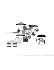 Decals parts for Cub Cadet Front-Engine Lawn Tractor 13RX91AT056 from AppliancePartsPros.com