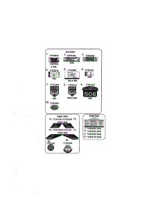 Decals parts for Cub Cadet Front-Engine Lawn Tractor 13RX91AT056 from AppliancePartsPros.com