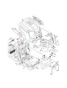 Fuel Tank / Hood / Dash parts for Cub Cadet Front-Engine Lawn Tractor 13RX91AT056 from AppliancePartsPros.com