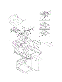 Seat & Fender parts for Mtd Front-Engine Lawn Tractor 13WC76LF031 from AppliancePartsPros.com
