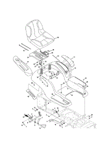 Seat / Fender / Lift parts for Cub Cadet Front-Engine Lawn Tractor 13WF91AP056 from AppliancePartsPros.com