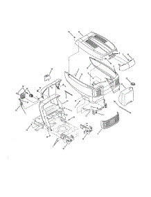 T Style Hood parts for Mtd Front-Engine Lawn Tractor 13WJ771S031 from AppliancePartsPros.com
