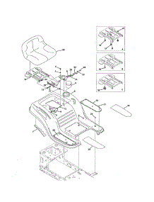 Seat And Fender parts for Mtd Front-Engine Lawn Tractor 13WJ771S031 from AppliancePartsPros.com