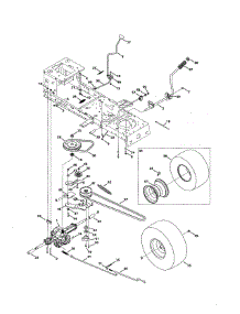 Transmission parts for Troy-Bilt Front-Engine Lawn Tractor 13WM77KS011 from AppliancePartsPros.com