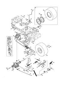 Transmission parts for Troy-Bilt Front-Engine Lawn Tractor 13WX78KS011 from AppliancePartsPros.com