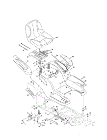 Seat / Fender / Lift parts for Cub Cadet Front-Engine Lawn Tractor 13WX91AT056 from AppliancePartsPros.com