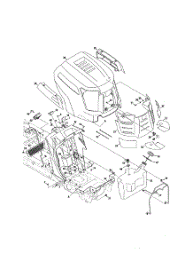Fuel Tank / Hood / Dash parts for Cub Cadet Front-Engine Lawn Tractor 13WX91AT056 from AppliancePartsPros.com