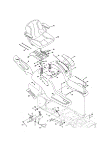 Seat / Fender / Lift parts for Cub Cadet Front-Engine Lawn Tractor 13WZ92AK056 from AppliancePartsPros.com