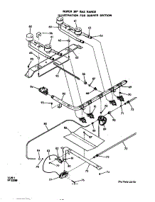 Burner Section parts for Roper Electric Range 1413*0A from AppliancePartsPros.com