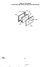 Oven Door parts for Roper Electric Range 1413*0A from AppliancePartsPros.com