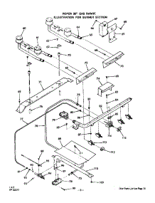 Burner parts for Roper Gas Range 1423*0A from AppliancePartsPros.com