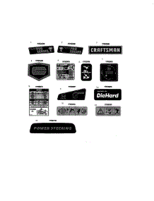 Decals parts for Mtd Riding Mower & Tractor 1427A3ZW099 from AppliancePartsPros.com