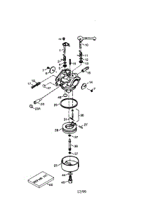 Carburetor 640260A parts for Craftsman Lawn & Garden Engine 143001001 from AppliancePartsPros.com
