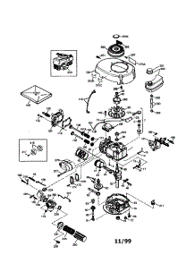 Craftsman 4-Cycle Engine parts for Craftsman Lawn & Garden Engine 143003500 from AppliancePartsPros.com