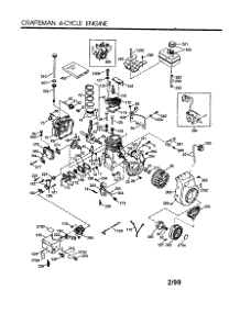 Craftsman 4-Cycle Engine parts for Craftsman Lawn & Garden Engine 143005001 from AppliancePartsPros.com